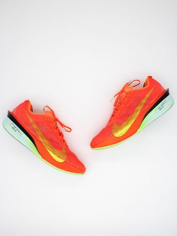 Used Nike ZoomX Vaporfly 4 – Bright Crimson / Mint Foam – Size EU 44 2025 Running Shoes