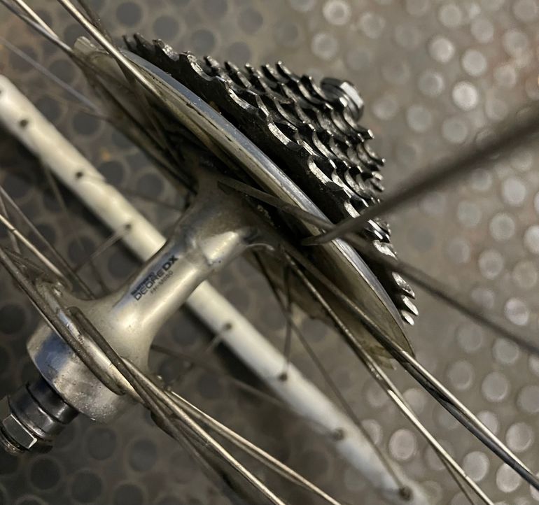 Used Shimano Matrix 26" with Deore DX hubs, 7-speed cassette bike — image 2 of 6