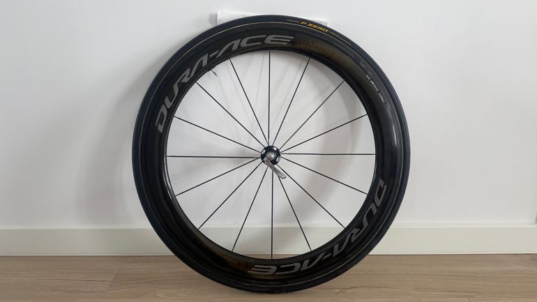 Used Shimano Dura-Ace WH-R9100 Carbon Wheelset Tubular bike — image 4 of 9