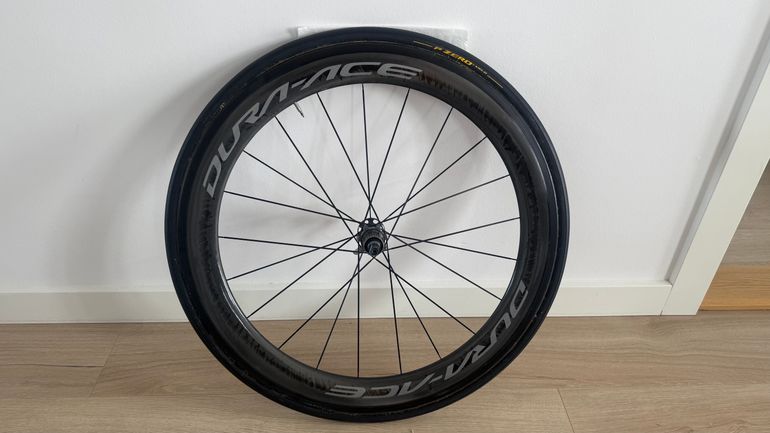 Used Shimano Dura-Ace WH-R9100 Carbon Wheelset Tubular bike — image 3 of 9