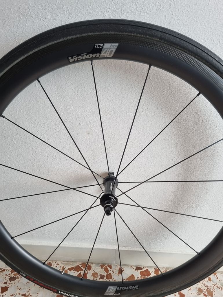 Sc 40 Vision Kom Tl Clincher Wheelset Vision Vision TLR 40 Sc 2021