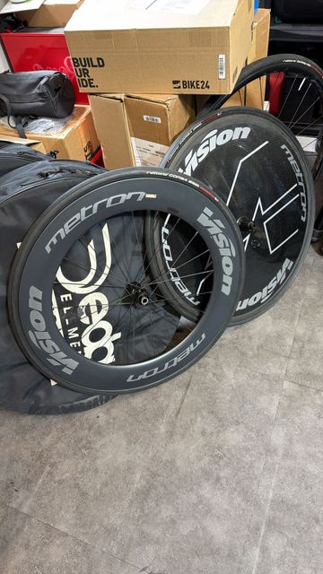 Used Vision Metron TFW + Metron 81 2025 Wheels
