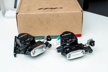 Used Trp HY/RD Flat Mount Brake Calipers Front and Rear bike — image 4 of 5