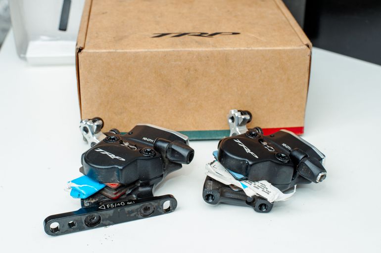Used Trp HY/RD Flat Mount Brake Calipers Front and Rear bike — image 3 of 5