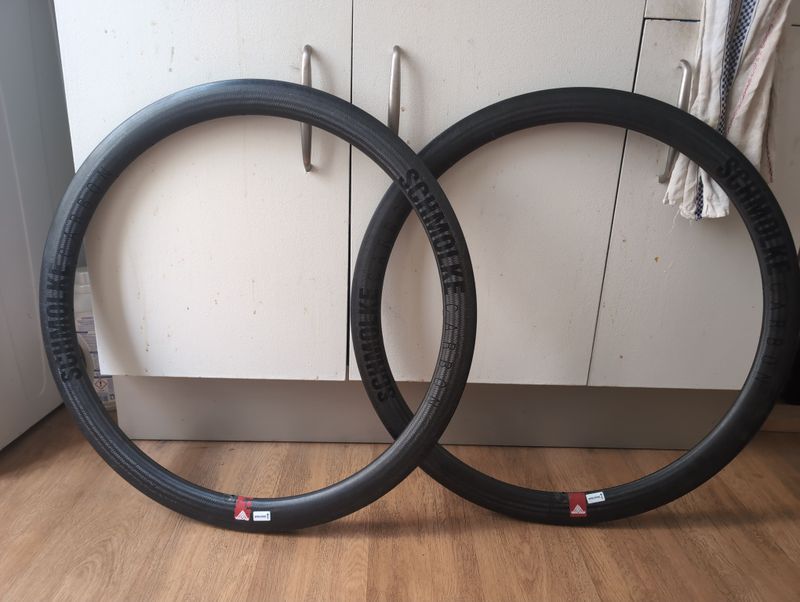 Used Schmolke Carbon TLO45 Tubular Disc Wheelset Wheels