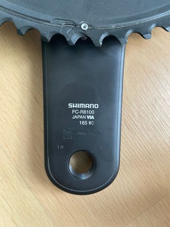 Used Shimano Ultegra FC-R8100 165mm 52/36T 12s + 4iiii Precision Powermeter 2025 bike — image 4 of 4