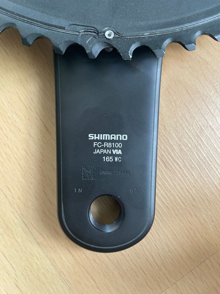 Used Shimano Ultegra FC-R8100 165mm 52/36T 12s + 4iiii Precision Powermeter 2025 bike — image 4 of 4
