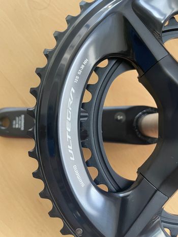 Used Shimano Ultegra FC-R8100 165mm 52/36T 12s + 4iiii Precision Powermeter 2025 bike — image 3 of 4