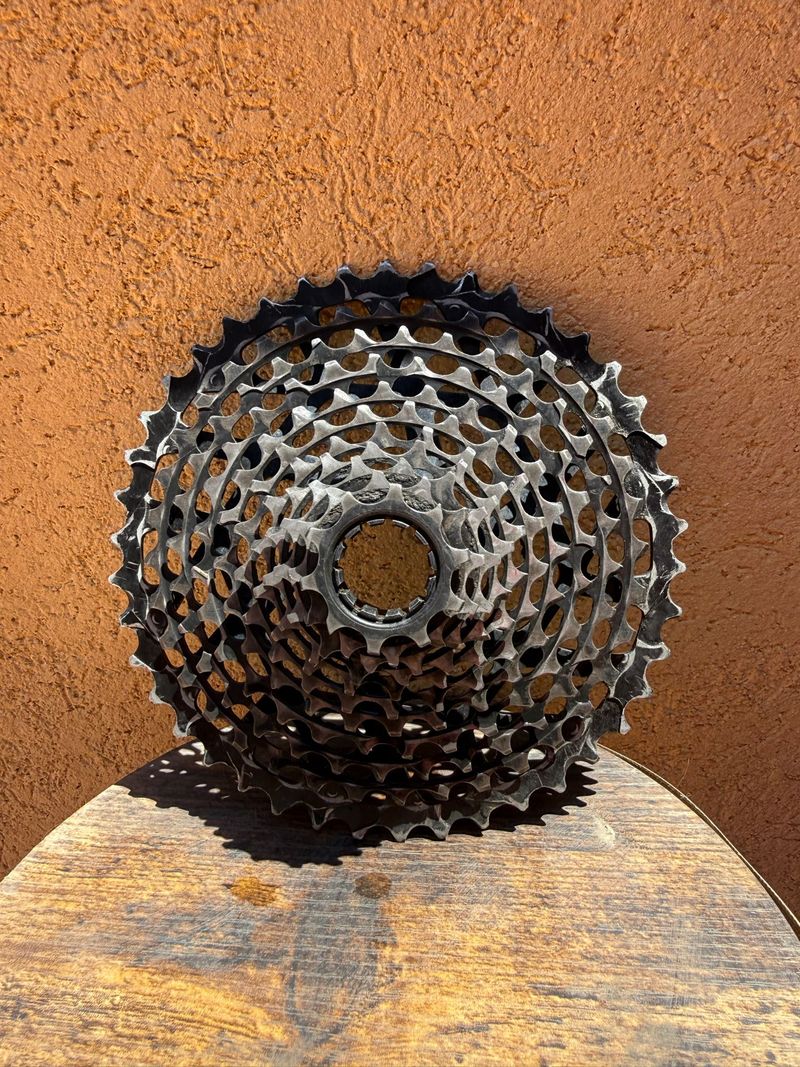 Tweedehands Sram X01 10-42 11SPD XD-CSXX Drivetrain & Pedals