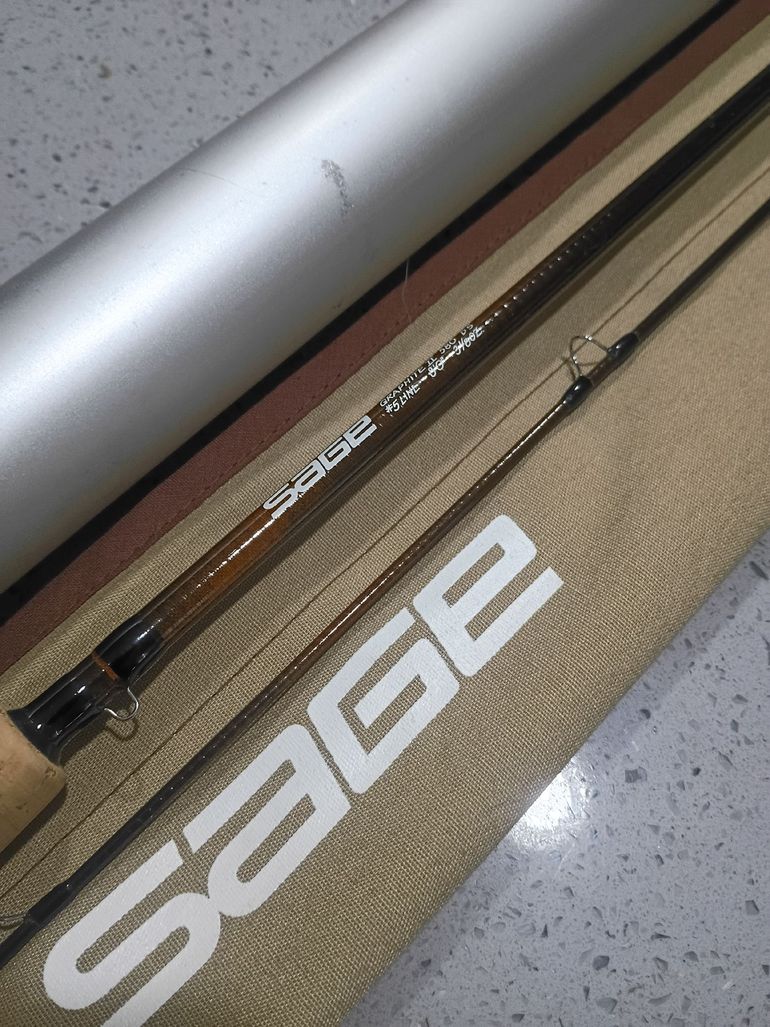 Used Sage Fly Fishing Sage graphite 2 gfl 580DS rod bike — image 3 of 6