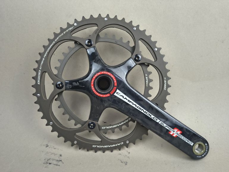 Used Campagnolo Super Record Ultra Torque TI Carbon Crankset 2x11-speed bike — image 2 of 3