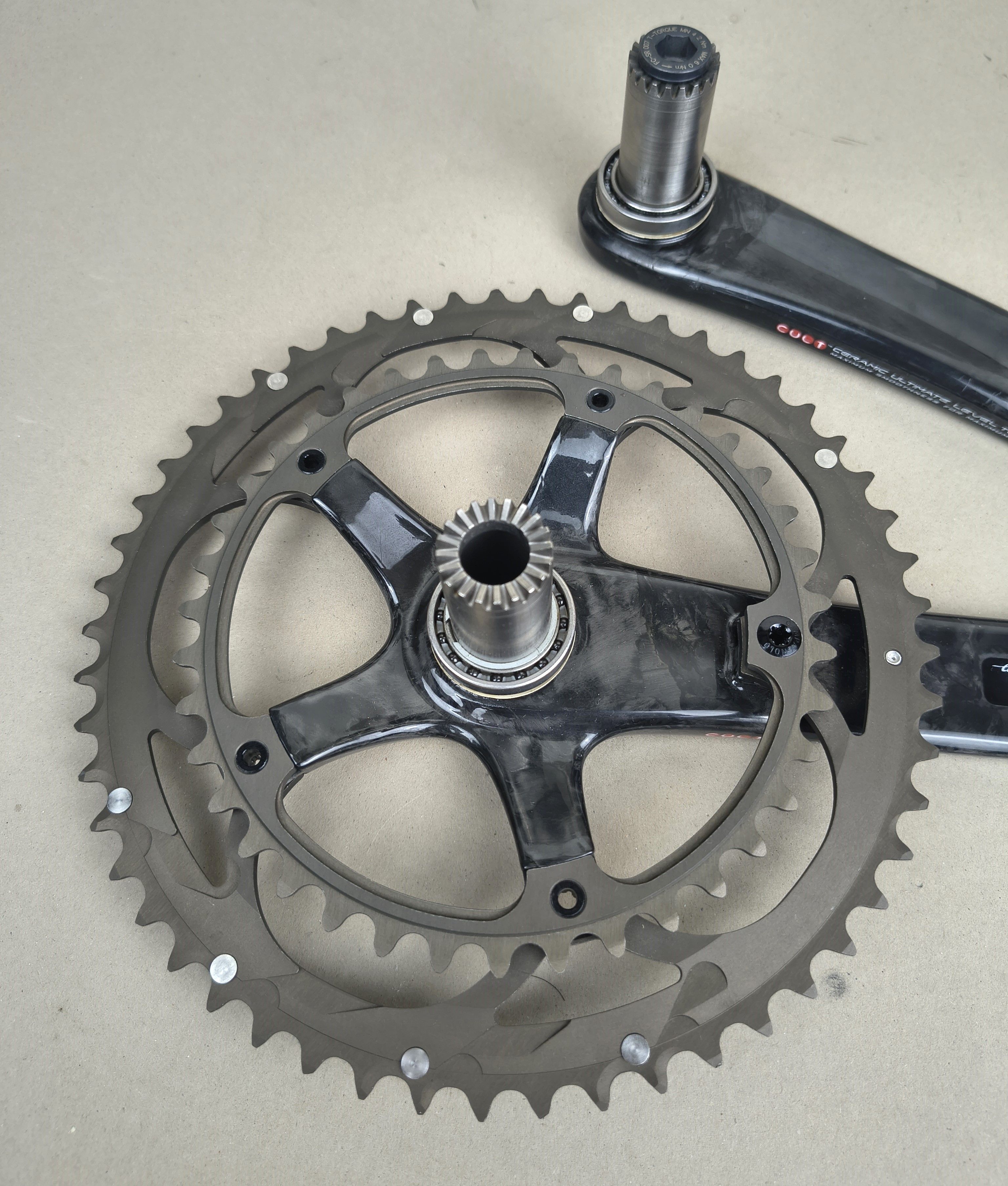 Campagnolo Super Record Ultra Torque TI Carbon Crankset 2x11-speed