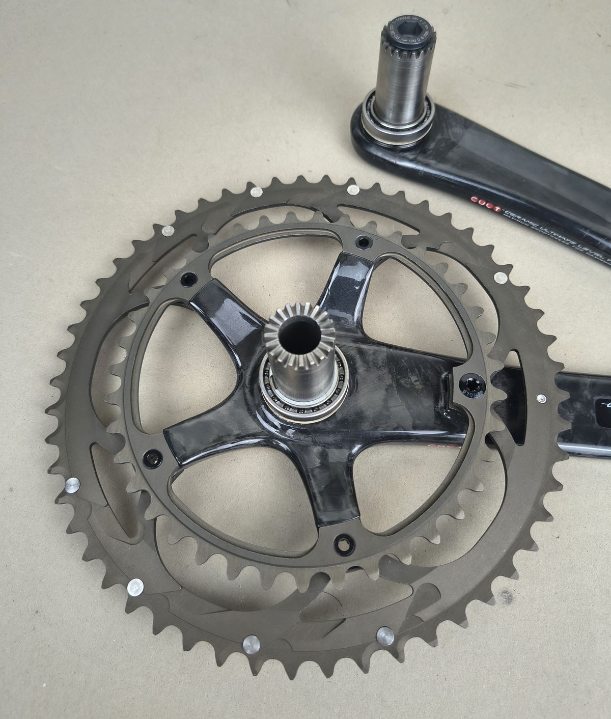 Campagnolo Super Record Ultra Torque TI Carbon Crankset 2x11-speed