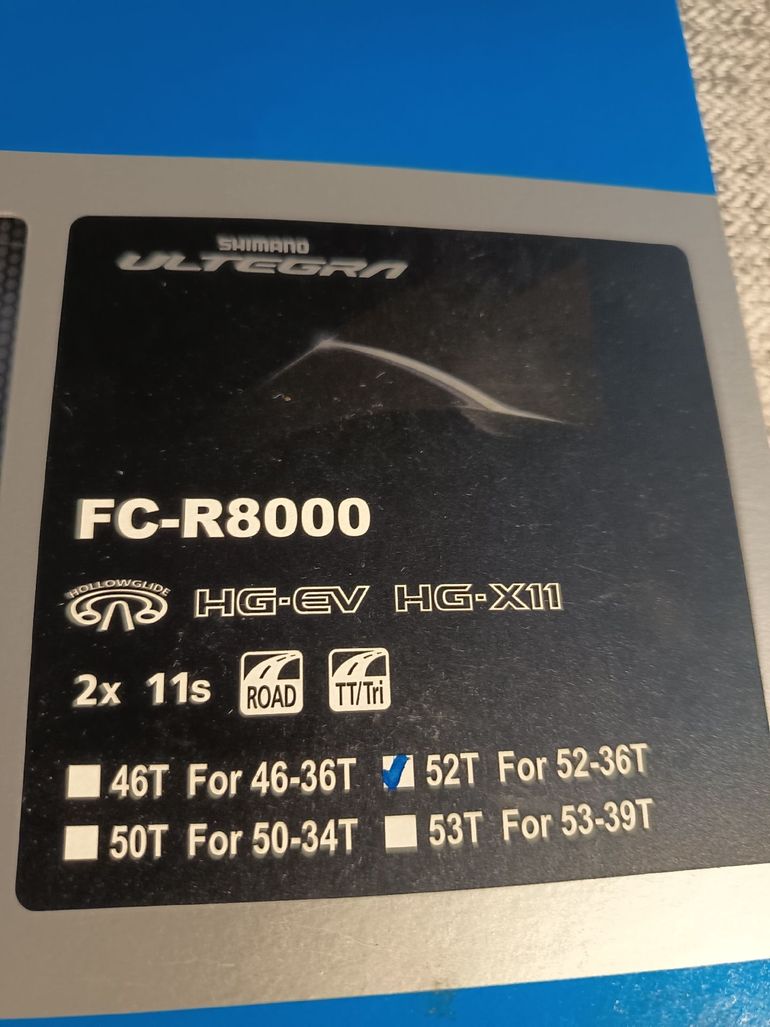 Used Shimano Ultegra FC-R8000 52t 11v bike — image 3 of 4