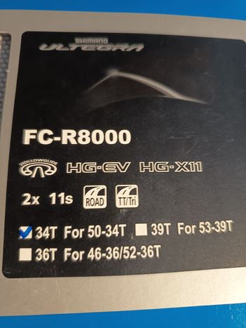 Used Shimano Ultegra 34 dents FC-R8000 11 vitesses bike — image 3 of 4