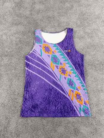 Used AGU maillot velo court homme taille M - 71 5437 - Vintage fin 80's - retro - debardeur - cycliste 1980 bike