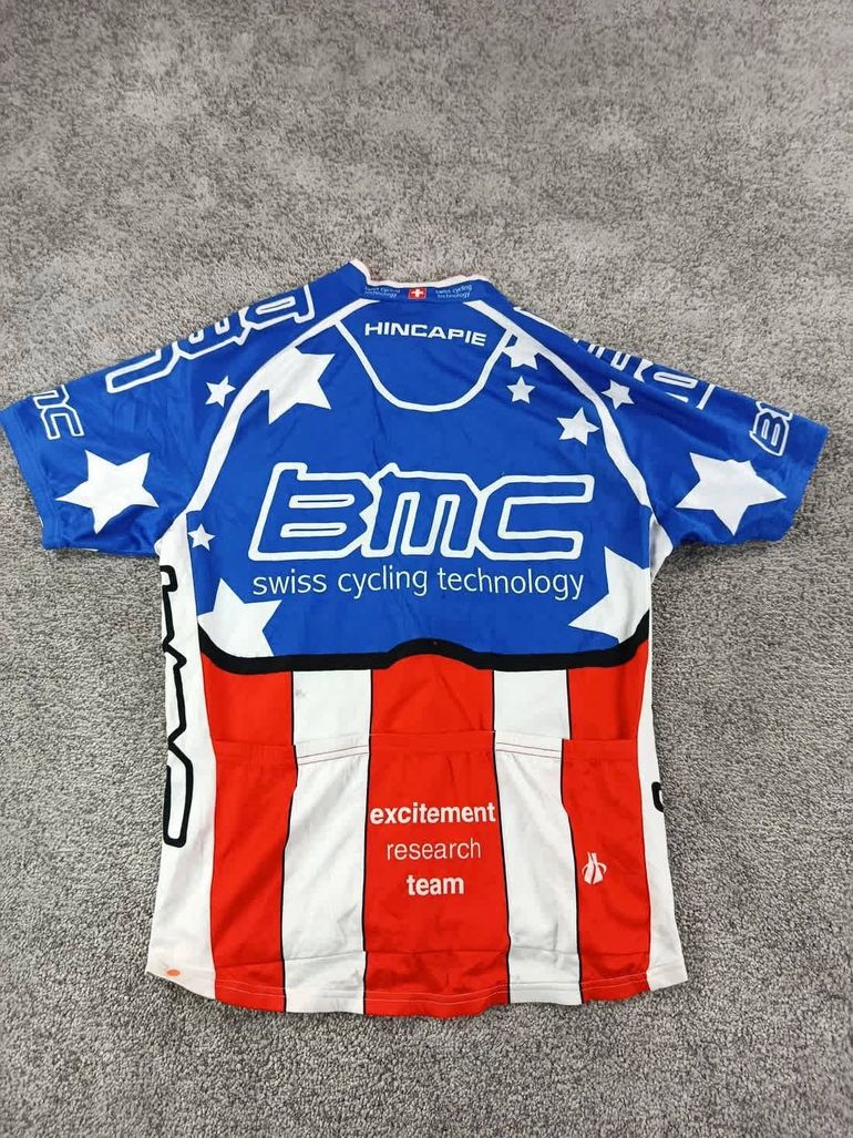 Used Hincapie maillot velo homme taille xl -69 7043 cyclisme route US Champion bmc bike — image 5 of 6