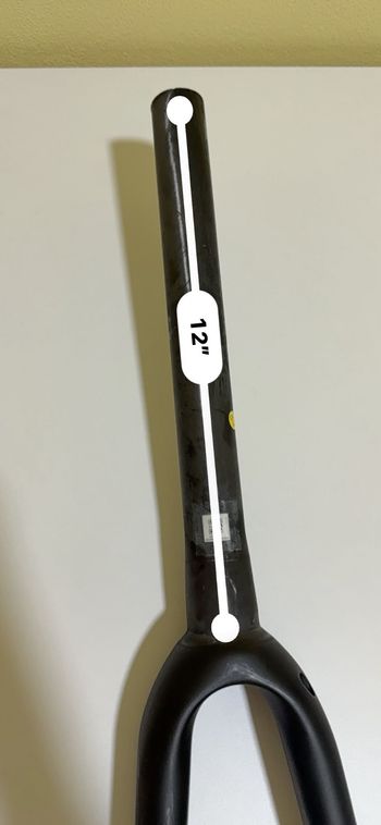 Used Giant TCR Advanced SL Disc Carbon Fork Uncut 304mm OverDrive 2 2024 bike
