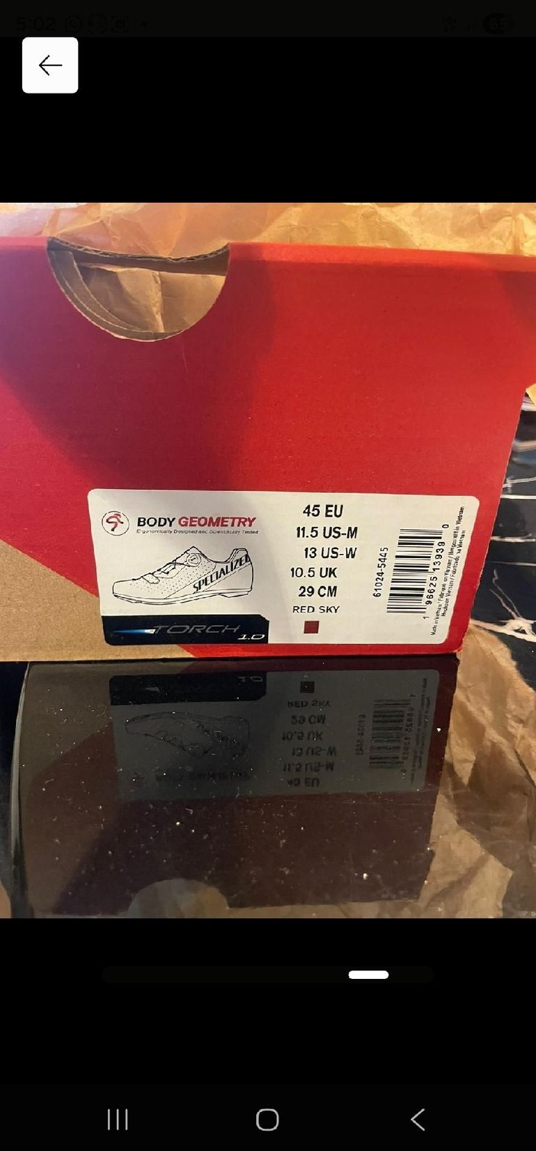 Used Specialized Torch 1.0 Road Shoes bike — image 5 of 6