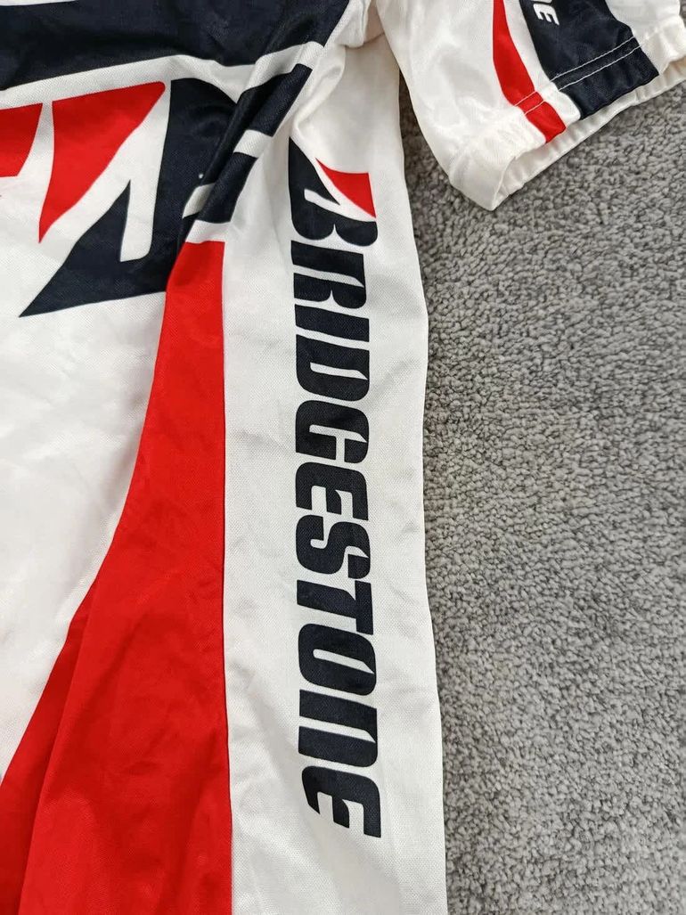 Used Bridegstone bridgestone maillot velo homme taille l -57 7001 cyclisme route 80's retro collector bike — image 2 of 6
