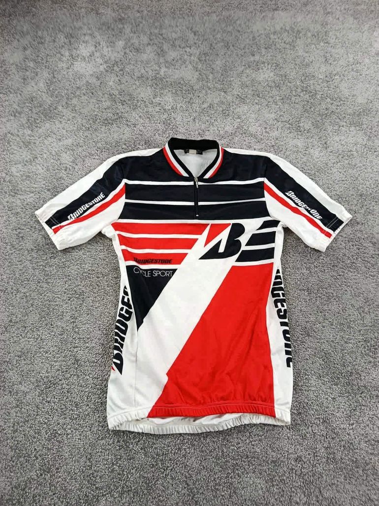 Used Bridegstone bridgestone maillot velo homme taille l -57 7001 cyclisme route 80's retro collector bike — image 1 of 6