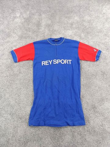 J. Haase maillot velo homme taille M - 10 5867 Vintage 80's feutrine Rey Sport Cycling Clothing usato