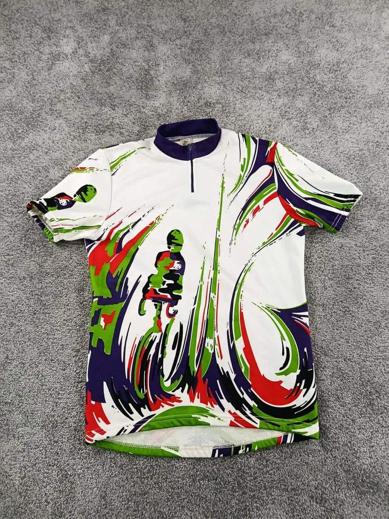 Gebrauchtes Tricots du Rocher maillot velo homme taille M - 11 5893 pièce vintage collector made in France bike — Bild 1 von 8
