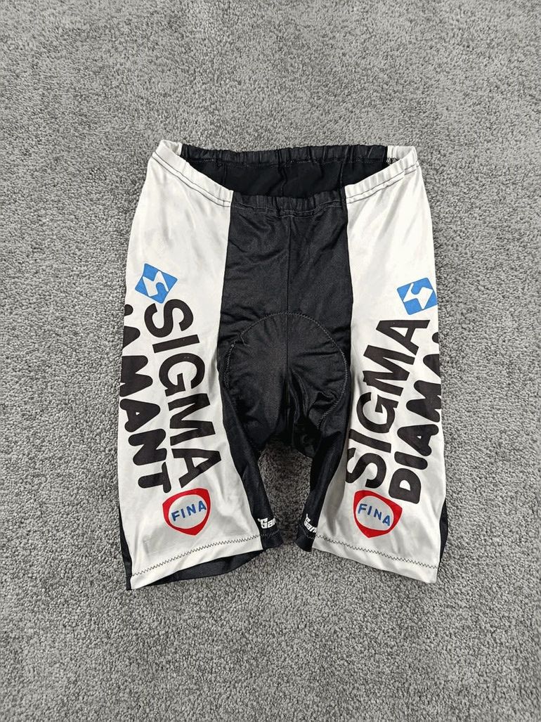 Used Santini cuissard velo homme taille S - 01 3892 - court - Sigma Diamant - 80's 1980 bike — image 1 of 6