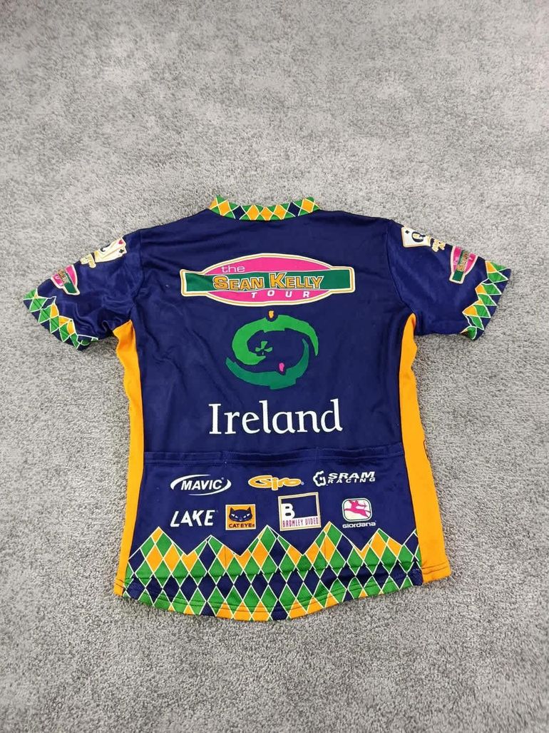 Used Giordana maillot velo homme taille L-64 7200 cyclisme route respirant Sean kelly Tour bike — image 5 of 6