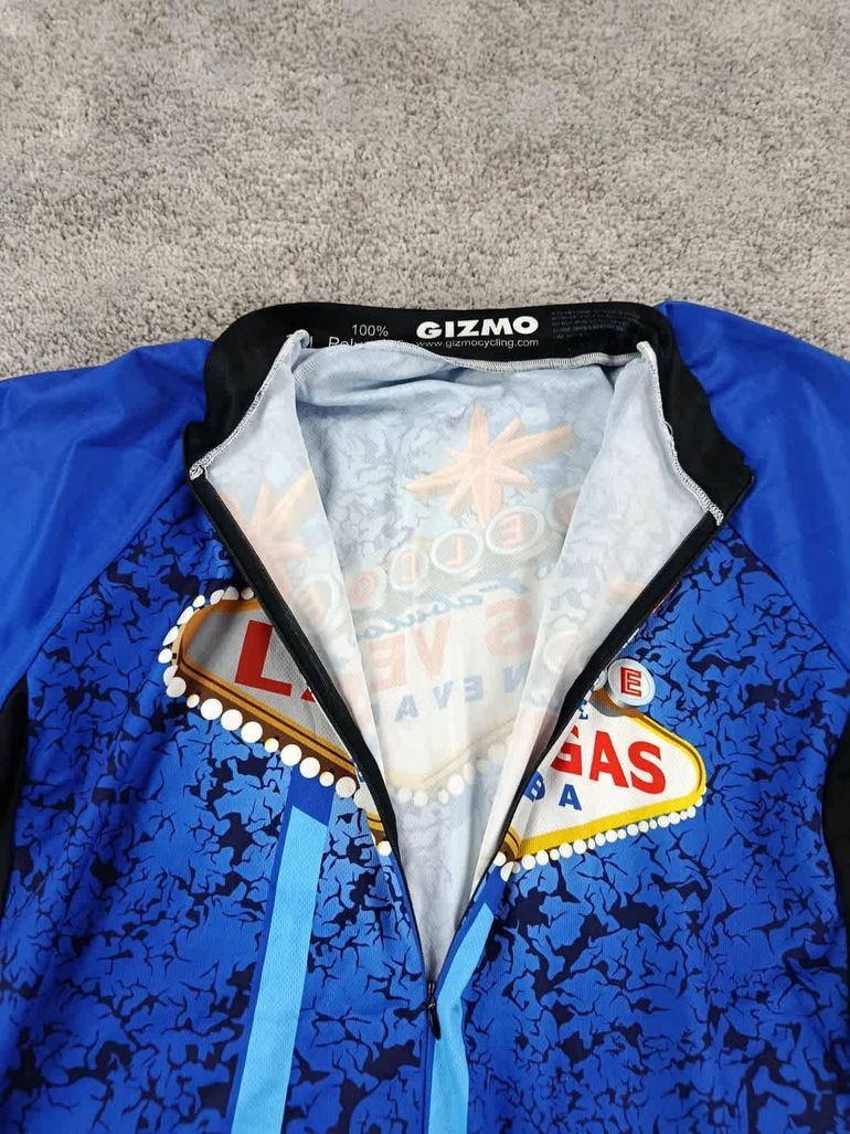 Używany GIZMO maillot velo homme taille xl -91 7347 cyclisme route respirant Las vegas bike — zdjęcie 5 z 8