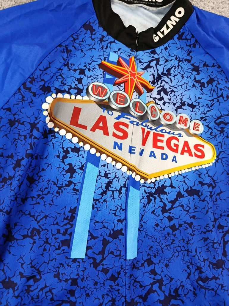 Używany GIZMO maillot velo homme taille xl -91 7347 cyclisme route respirant Las vegas bike — zdjęcie 2 z 8
