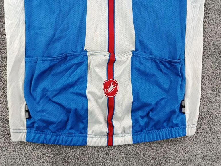 Used Castelli maillot velo homme taille l -38 6859 cyclisme route respirant italie bike — image 6 of 7