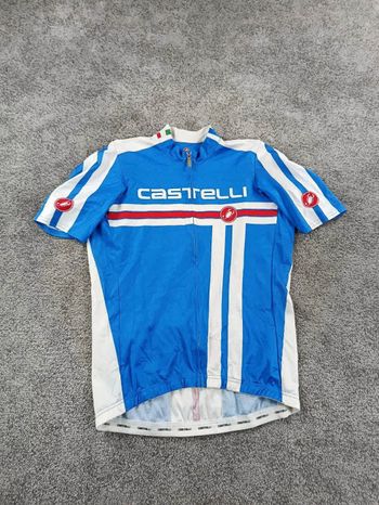 Used Castelli maillot velo homme taille l -38 6859 cyclisme route respirant italie bike