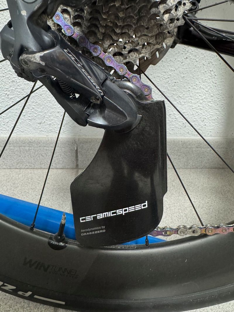 Used Ceramicspeed OSPW Aero Shimano 9100 Drivetrain & Pedals