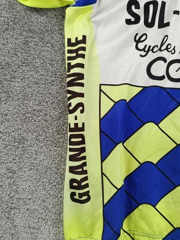 Used au tour de france maillot velo homme taille M - 10 5860 - retro 90 - grande synthe bike — image 3 of 8