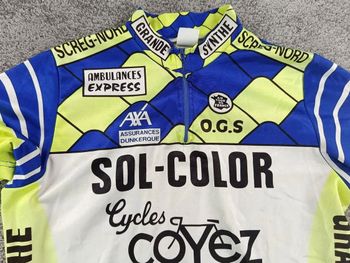 Used au tour de france maillot velo homme taille M - 10 5860 - retro 90 - grande synthe bike — image 4 of 8