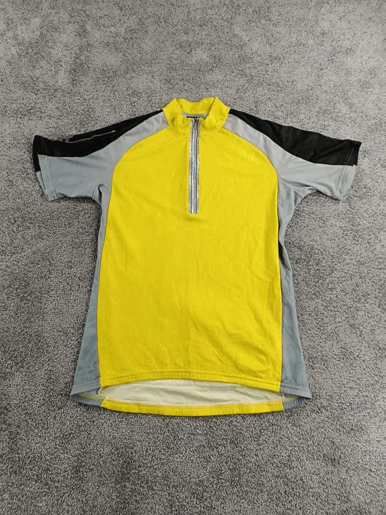Castelli maillot velo homme taille L - 56 5052 - Reto vintage jaune bike d'occasion — image 1 sur 7