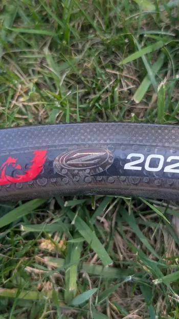 Used Zipp Firecrest 202 Carbon Clincher Wheel Set Rim Brake 11s bike — image 4 of 5