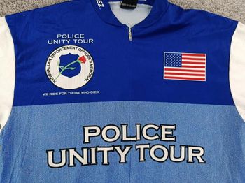 Used Suarez maillot velo homme taille M - 63 7186 cyclisme route respirant police unity tour bike — image 2 of 10