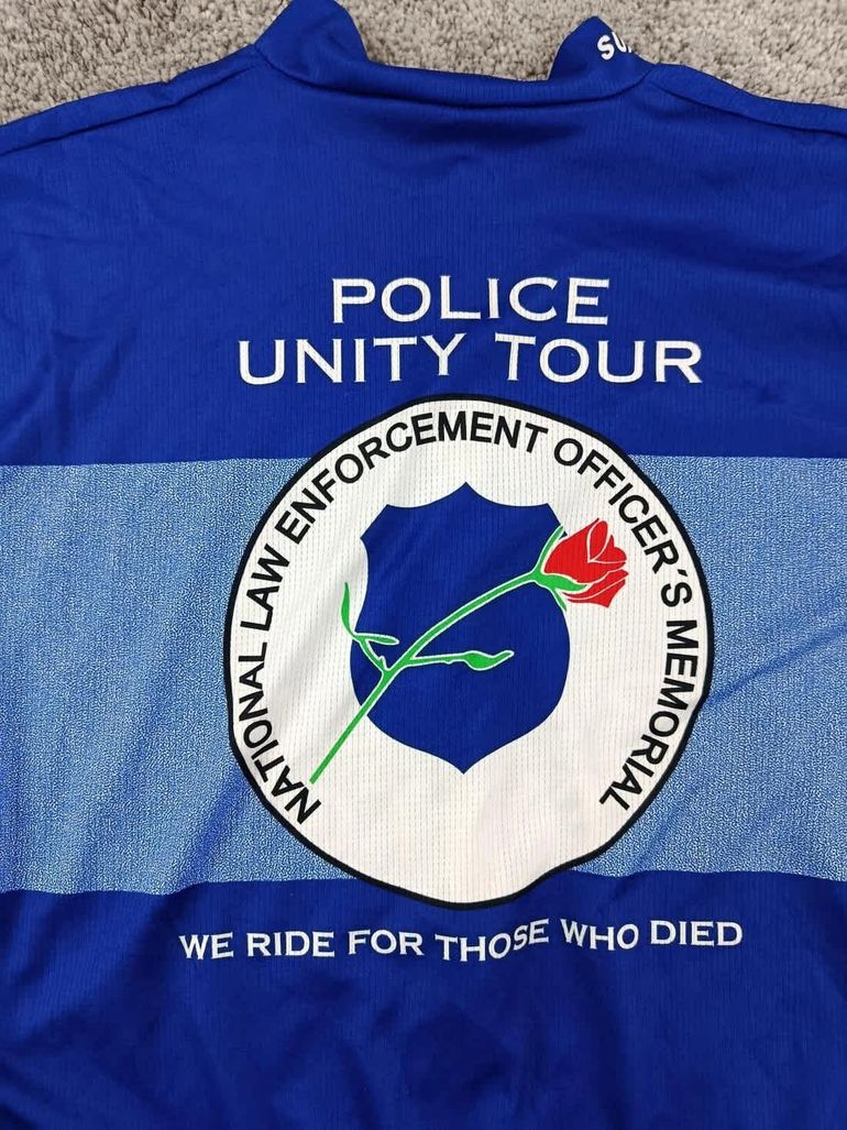 Used Suarez maillot velo homme taille M - 63 7186 cyclisme route respirant police unity tour bike — image 9 of 10