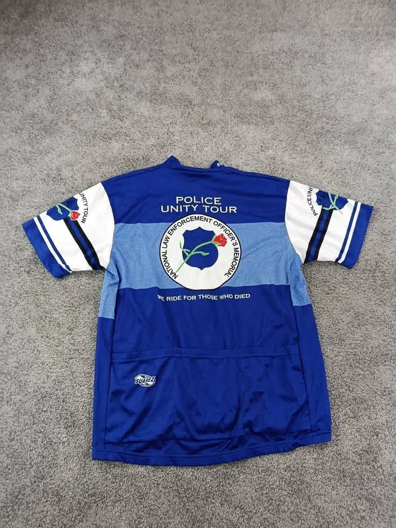 Used Suarez maillot velo homme taille M - 63 7186 cyclisme route respirant police unity tour bike — image 8 of 10