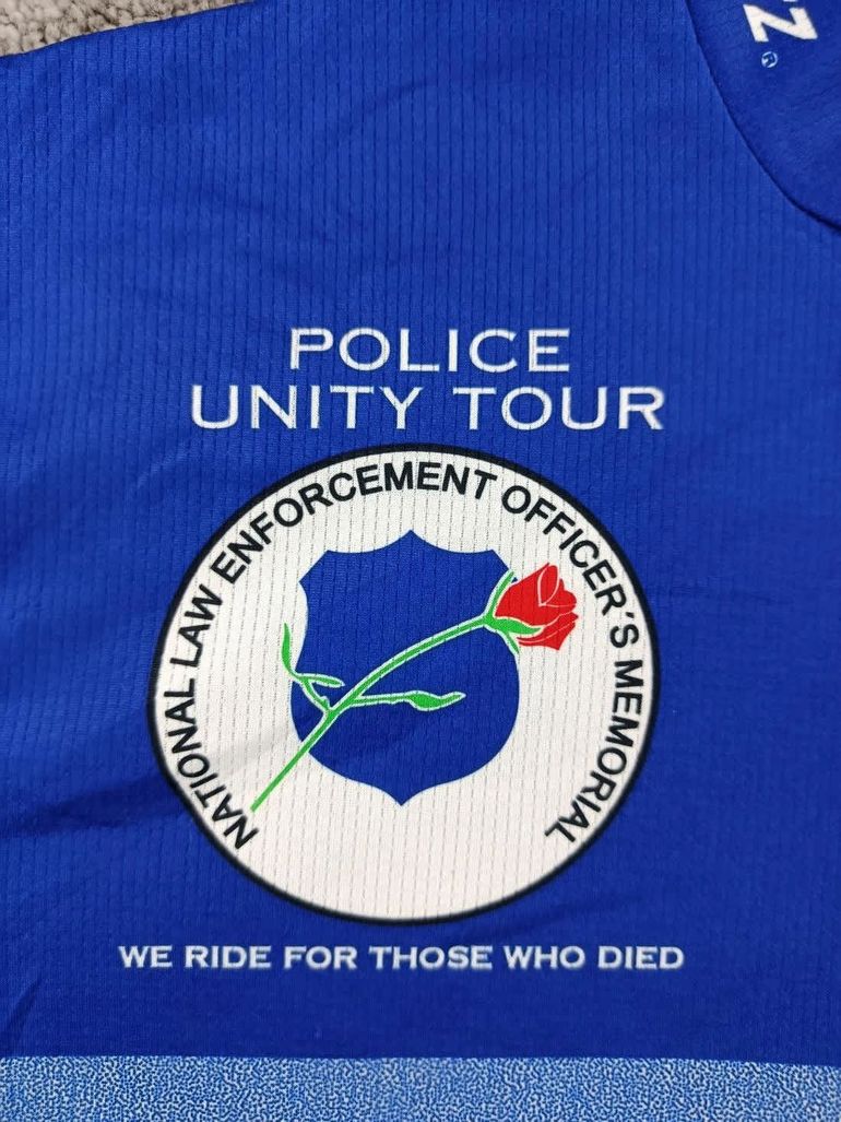 Used Suarez maillot velo homme taille M - 63 7186 cyclisme route respirant police unity tour bike — image 3 of 10
