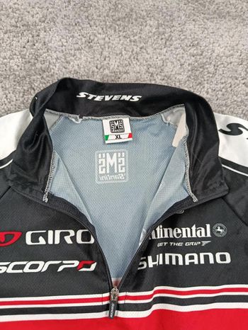 Used Santini maillot velo homme taille xl -71 6986 cyclisme route respirant stevens cyclo cross bike — image 3 of 6