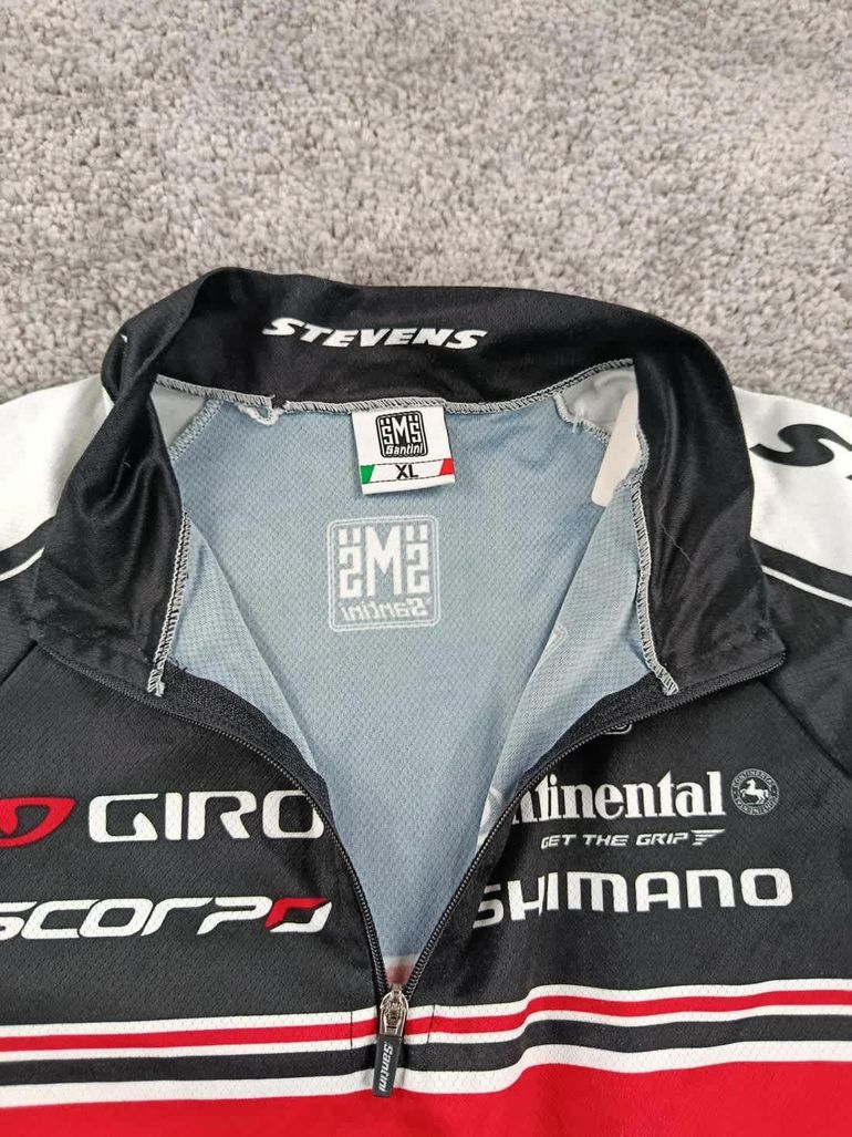 Used Santini maillot velo homme taille xl -71 6986 cyclisme route respirant stevens cyclo cross bike — image 3 of 6