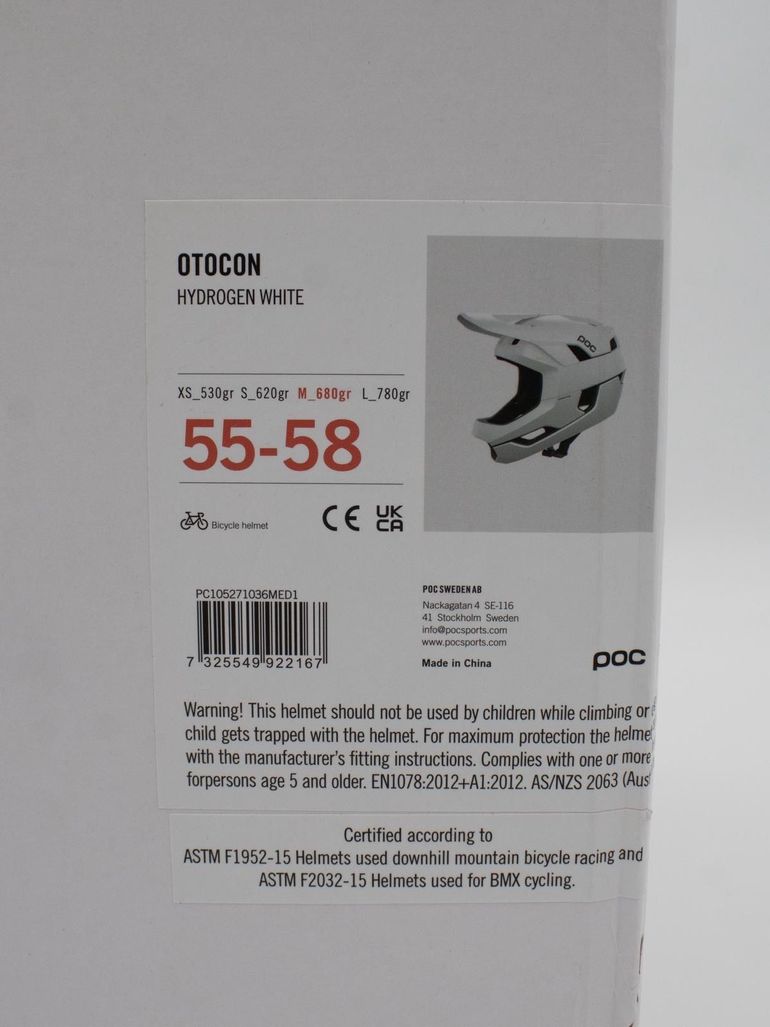 Used POC OTOCON MTB HELMET - Hydrogen White Matt - Size M bike — image 17 of 18