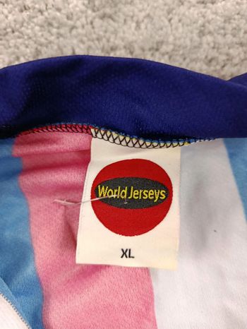 World Jerseys maillot velo homme taille xl -57 6998 cyclisme route respirant usa bike d'occasion — image 2 sur 6