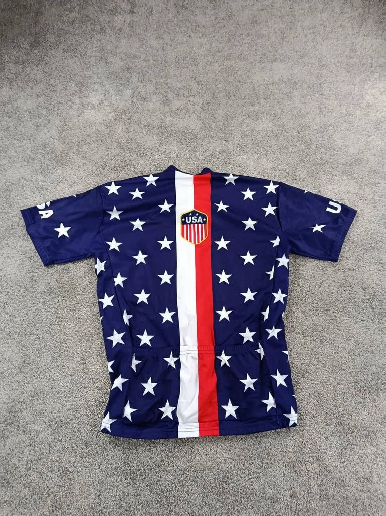 World Jerseys maillot velo homme taille xl -57 6998 cyclisme route respirant usa bike d'occasion — image 4 sur 6