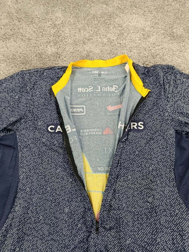 Used Castelli maillot velo homme taille xxl -39 6841 cyclisme route respirant usa oregon bike — image 4 of 9