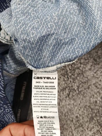 Used Castelli maillot velo homme taille xxl -39 6841 cyclisme route respirant usa oregon bike — image 6 of 9
