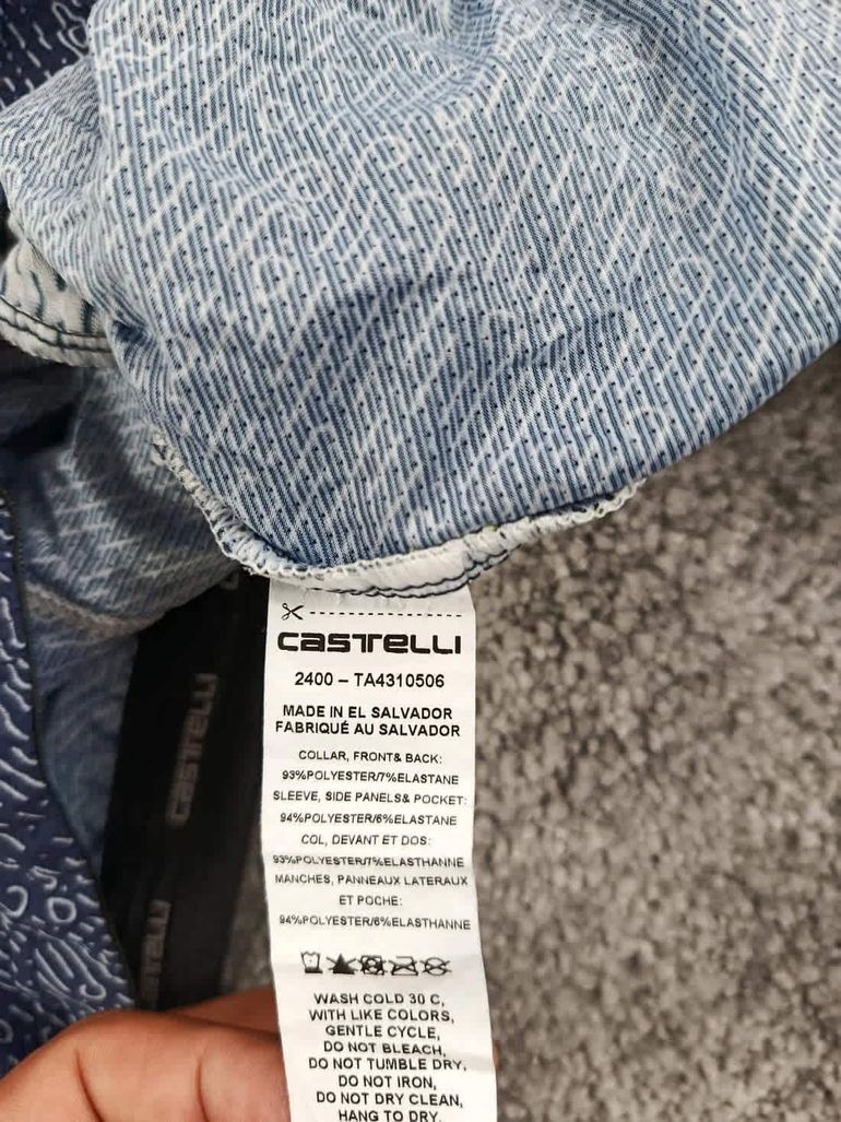 Used Castelli maillot velo homme taille xxl -39 6841 cyclisme route respirant usa oregon bike — image 6 of 9